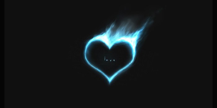 1600x1200 Emo - Love Heart With Black Background (#70099) - HD Wallpaper Download