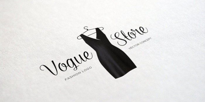 2885x1920 4e746370 Vector logo concept of Vogue Store. Perfect for any fashion