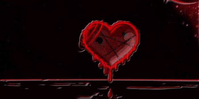 1024x1024 Emo Broken Heart Desktop Background – Daily Motivational Quotes