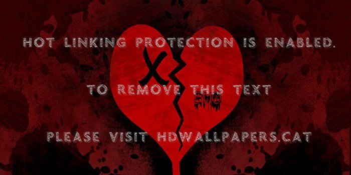 1024x768 x emo heart red broken abstract fantasy