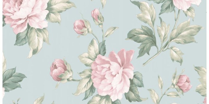 1000x1000 Catherine Light Blue Floral Wallpaper
