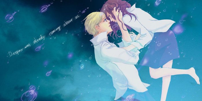 1680x1050 Download wallpaper girl, anime, art, guy, two, scarlet, hermione