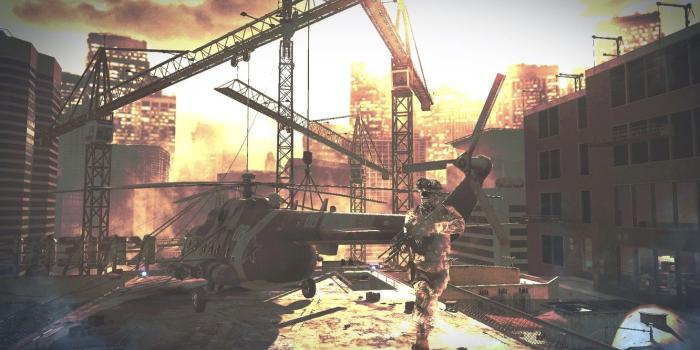 1332x850 Wallpaper war, helicopter, Background, Call of Duty, modern warfare