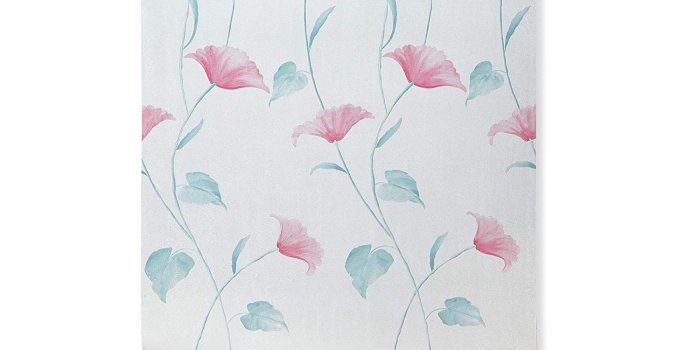 1500x1500 Fan Dandy, White/Pink Floral Wallpaper for Walls - Sample Swatch