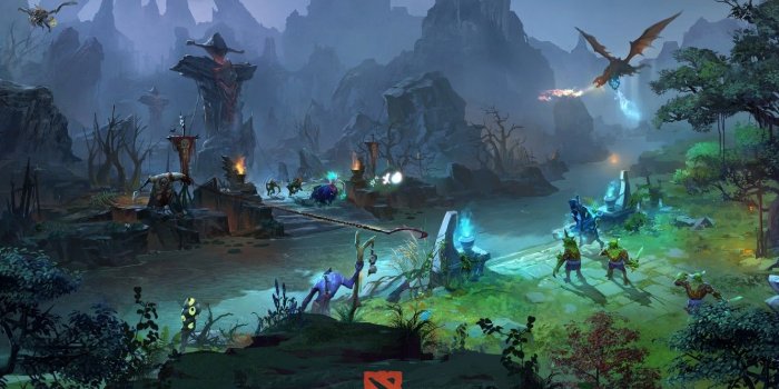 1332x850 Wallpaper light, darkness, war, heroes, Dota, the Ministry of