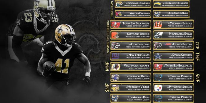 1920x1080 2018 Schedule Wallpapers | New Orleans Saints - SaintsReport.com