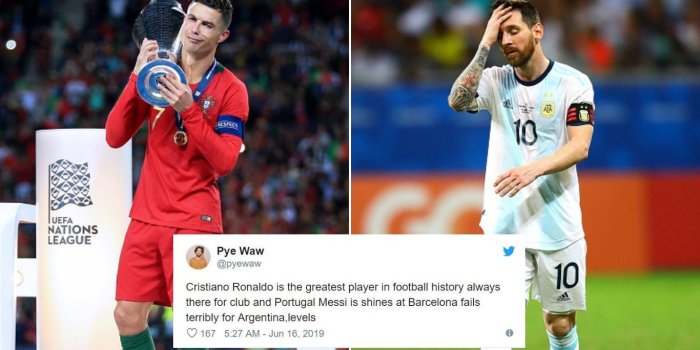 1366x768 Fans can't stop bringing up Cristiano Ronaldo-Lionel Messi