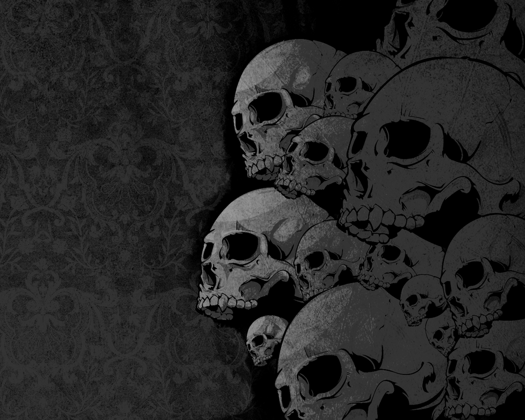 1024x819 black skulls wallpaper Gallery (66+ images)