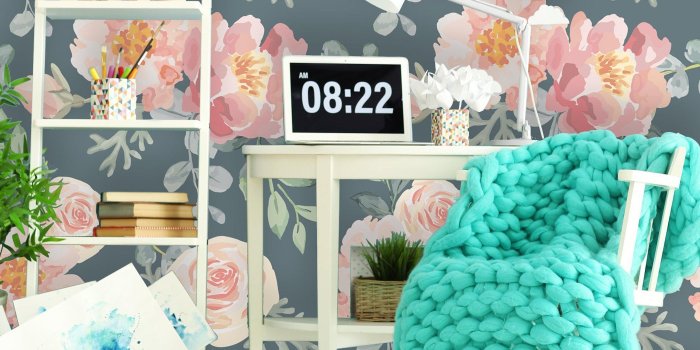 2036x2035 Removable Wallpaper Mural Peel & Stick Nursery Wallpaper Vintage Pink  Floral Wallpaper