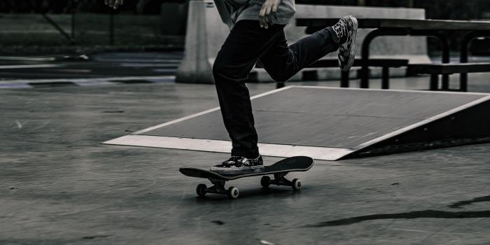 5387x3030 person riding skate board before black ramp free image | Peakpx