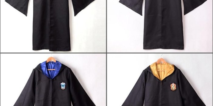 900x900 Adult Harry Potter Costume 4 Colors Hogwarts  Gryffindor/Slytherin/Hufflepuff/Ravenclaw Robe Hooded Cloak Cape Halloween  Clothing