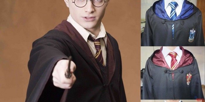 933x933 Details about Harry Potter Robe Cloak Cape Vest Tie Gryffindor