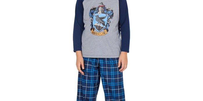 2000x2000 Harry Potter Pajamas Little And Big Boys' Raglan Shirt And Plaid Pants Set  -Gryffindor, Ravenclaw, Slytherin, Hufflepuff