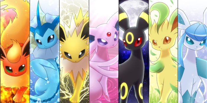 2824x1100 70+ Pokemon Eevee Wallpapers on WallpaperPlay
