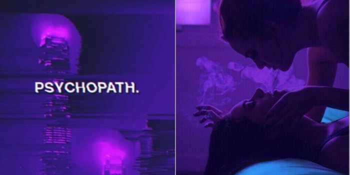 2019x3264 Sad psychopath gay bisexual lesbian aesthetic pink purple blue
