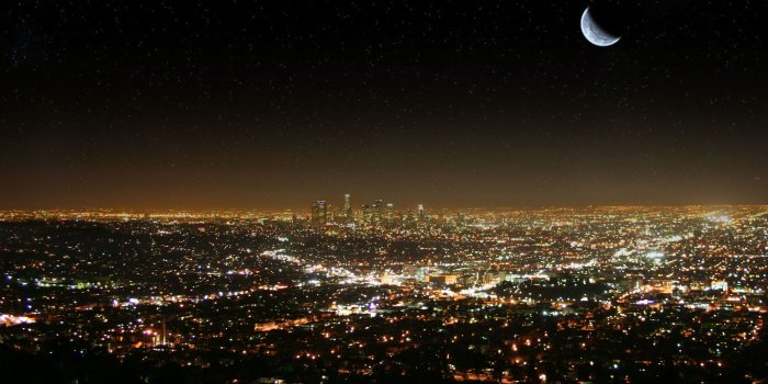2560x1600 Los Angeles - Skyline at Night - Los Angeles Wallpaper (40392670