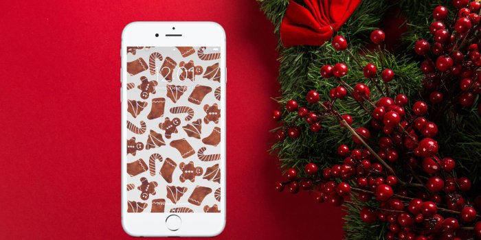 3000x2000 Gingerbread Wallpaper - White