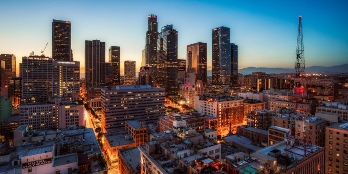 5678x3549 Timelapse photography of city skyline during night HD wallpaper