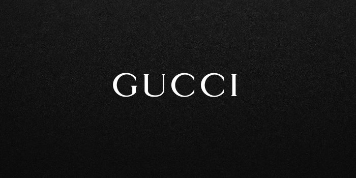 3840x2160 Gucci White Logo On Black wallpapers | Freshwallpapers