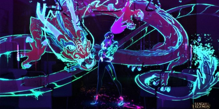 1456x819 Akali K/DA Dragon Wallpaper (1920x1080) Glare Removed in 2019 | misc