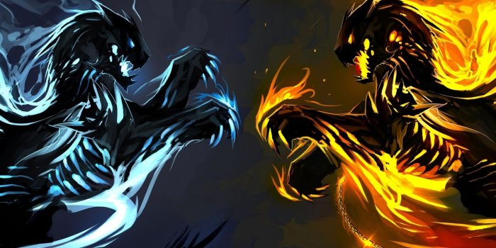 1920x1080 Ice and Fire Dragons wallpaper 2560x1440 - wsnlol | I Luv Dragons in