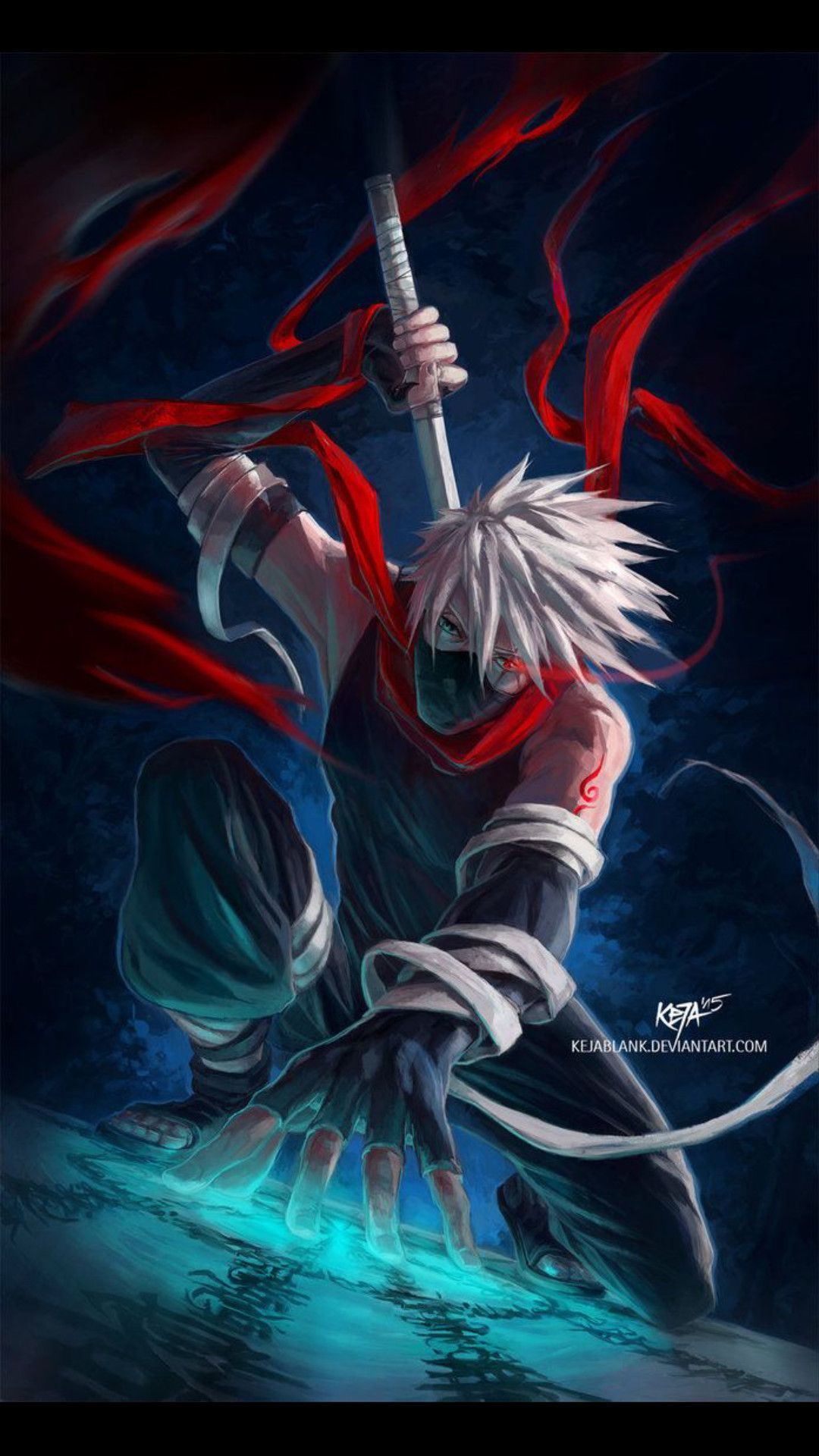 1080x1920 Kakashi Hatake Lightning Blade Wallpapers