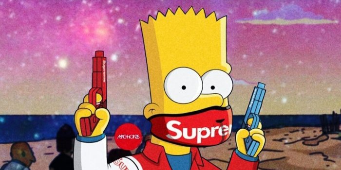 1024x1024 simpson #bart #lisa #sad | yolo | Supreme wallpaper, Simpson