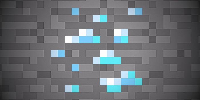 1920x1080 HD wallpaper: pix elated cyan stones clip art, Minecraft diamond