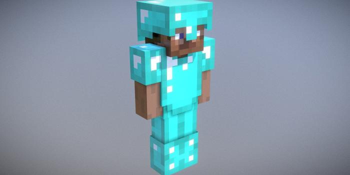 1920x1080 Minecraft - Diamond Armor - Download Free 3D model by Julia Yanez