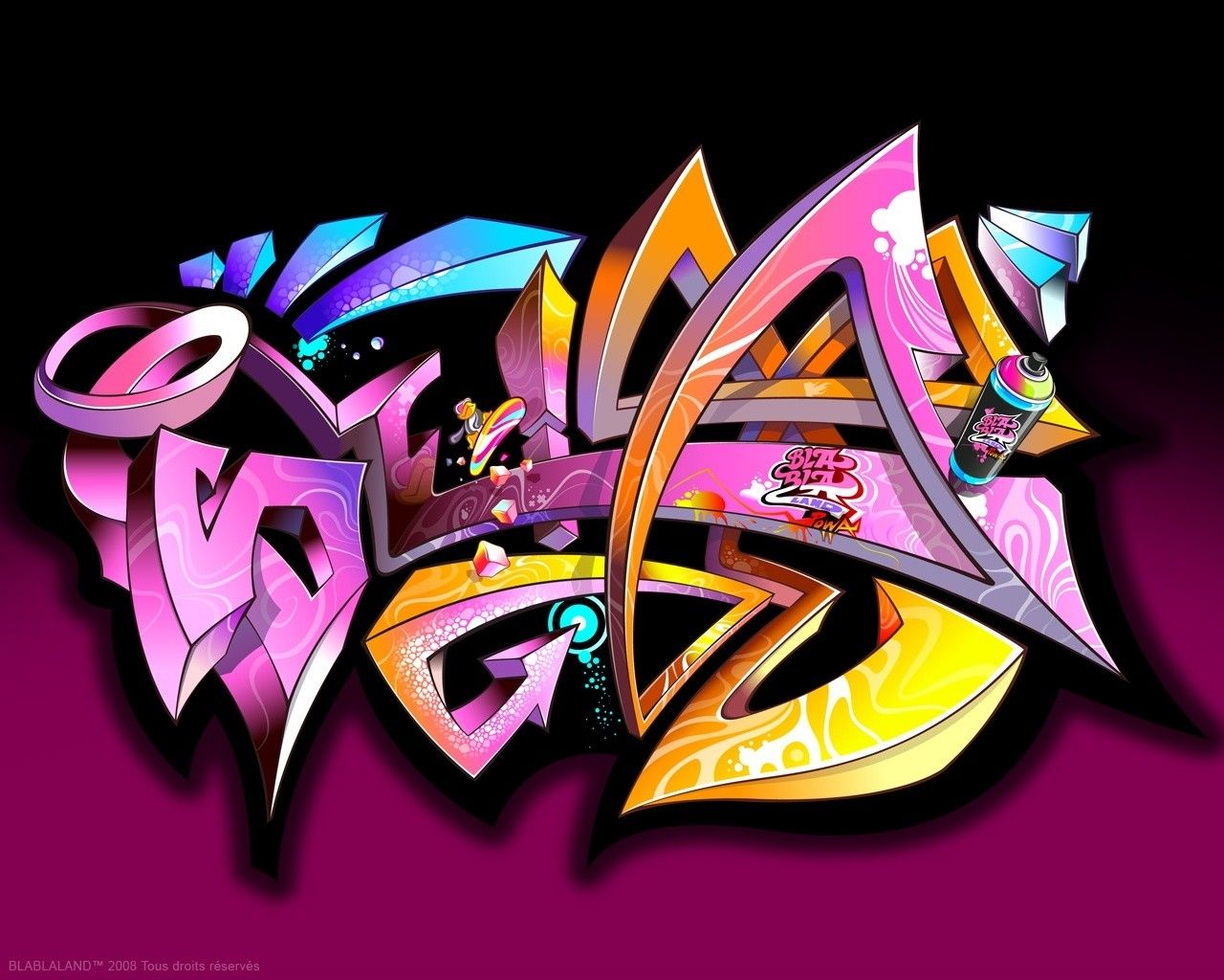 1280x1024 58+] Abstract Graffiti Wallpaper on WallpaperSafari