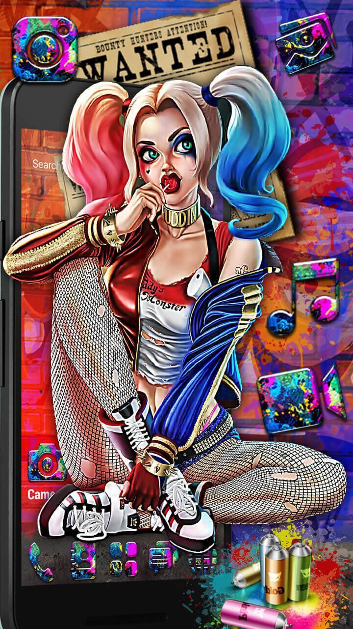 720x1280 Joker Girl Graffiti for Android - APK Download