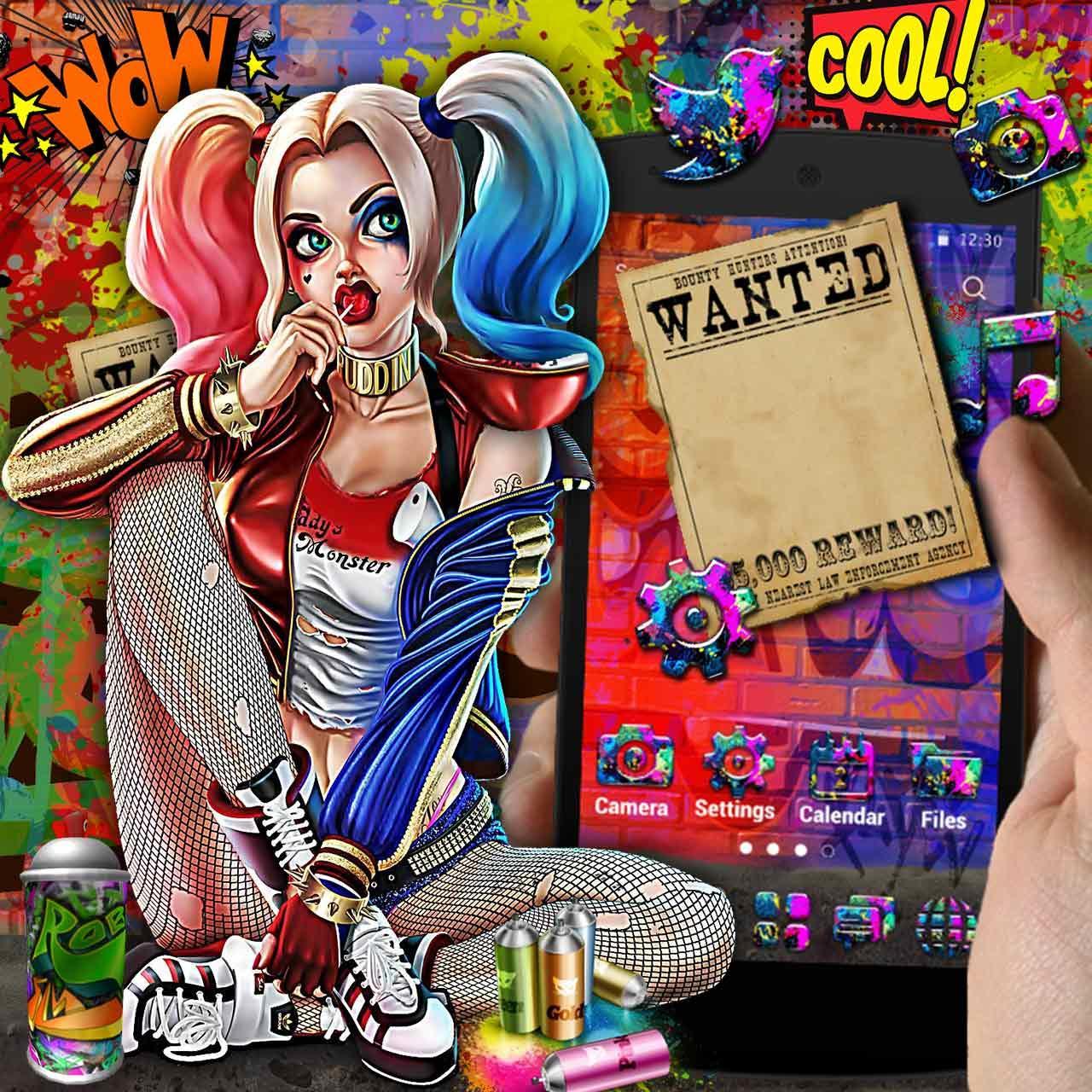 1280x1280 Joker Girl Graffiti for Android - APK Download