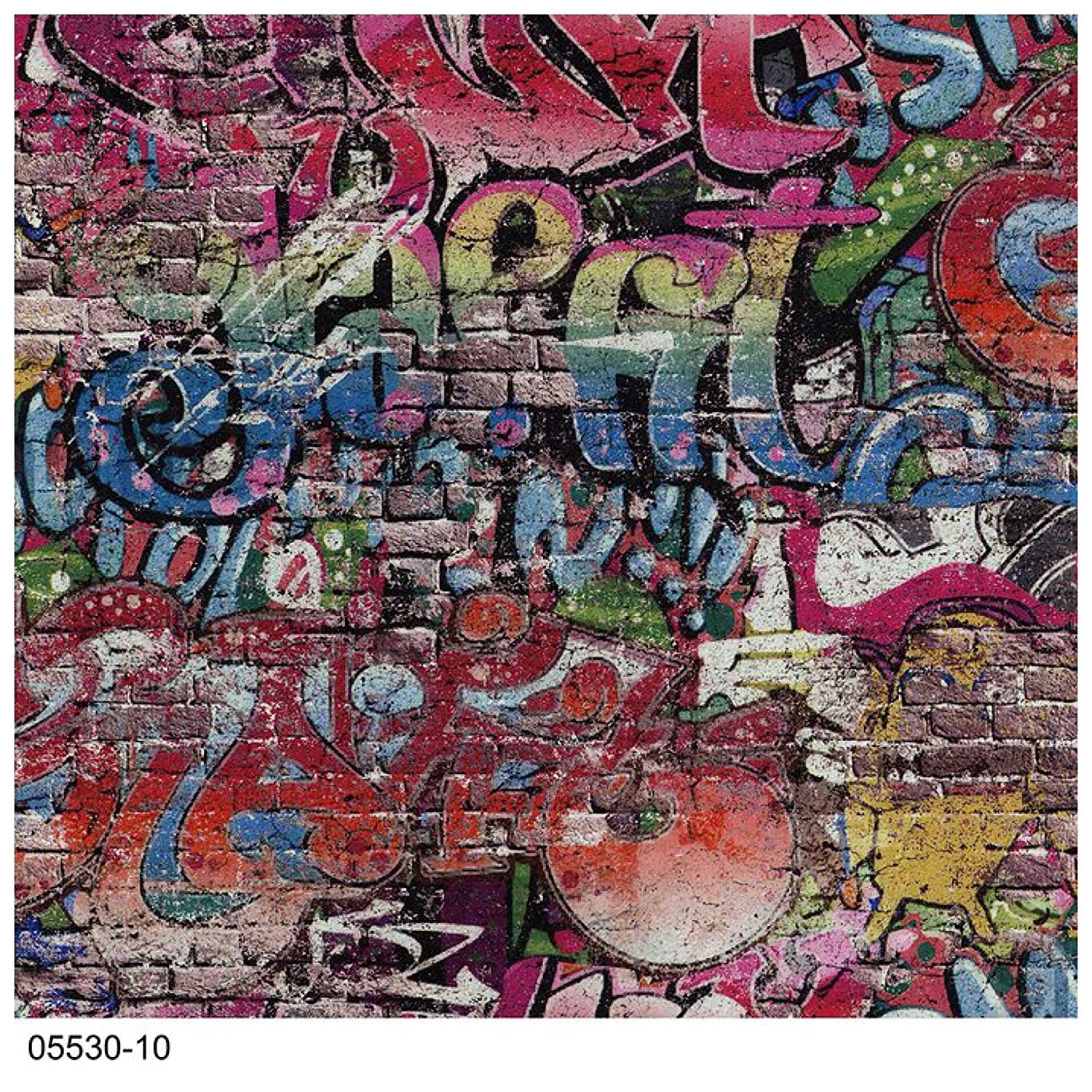 1500x1500 P&S Graffiti Street art Children Kids Teenager Tag Brick Wall Textured  Wallpaper