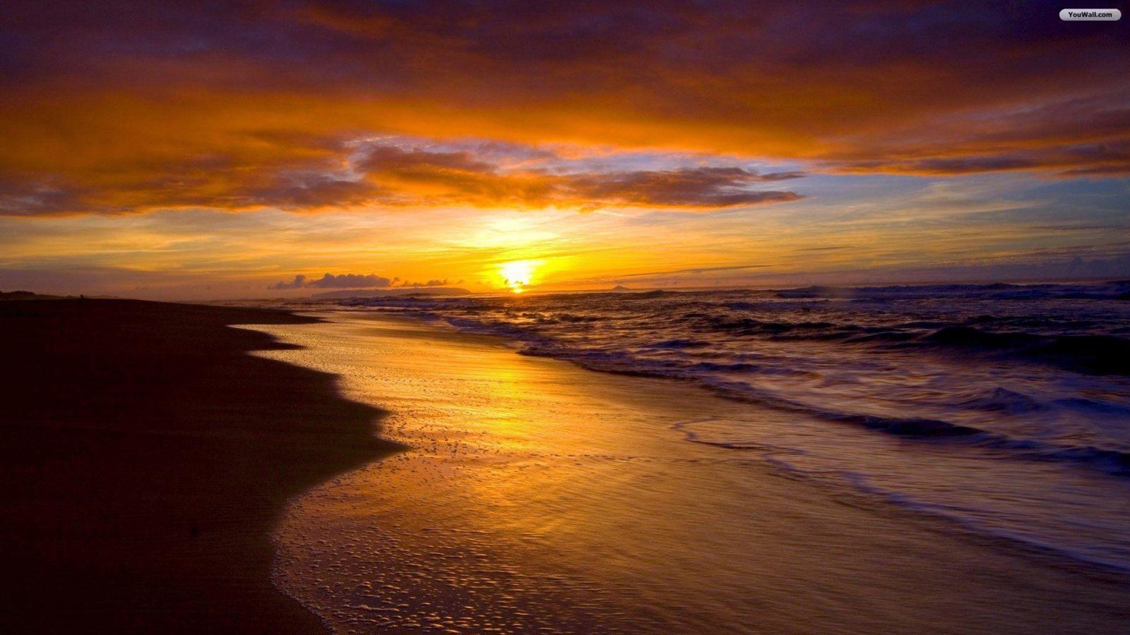 1920x1080 Sunset Beaches Wallpapers