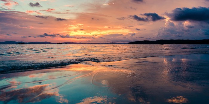 3840x2400 Download wallpaper 3840x2400 sea, beach, sunset 4k ultra hd 16:10 hd