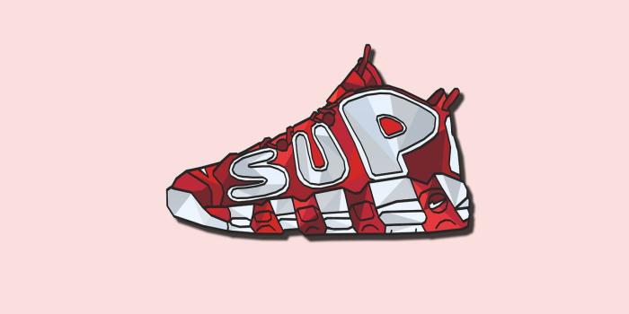 1280x1280 Nike x Supreme Uptempo ART | #art #nikeart #uptempo #uptempoart