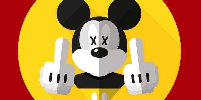 1000x1000 Mickey Mouse Middle Finger Group with 88+ items