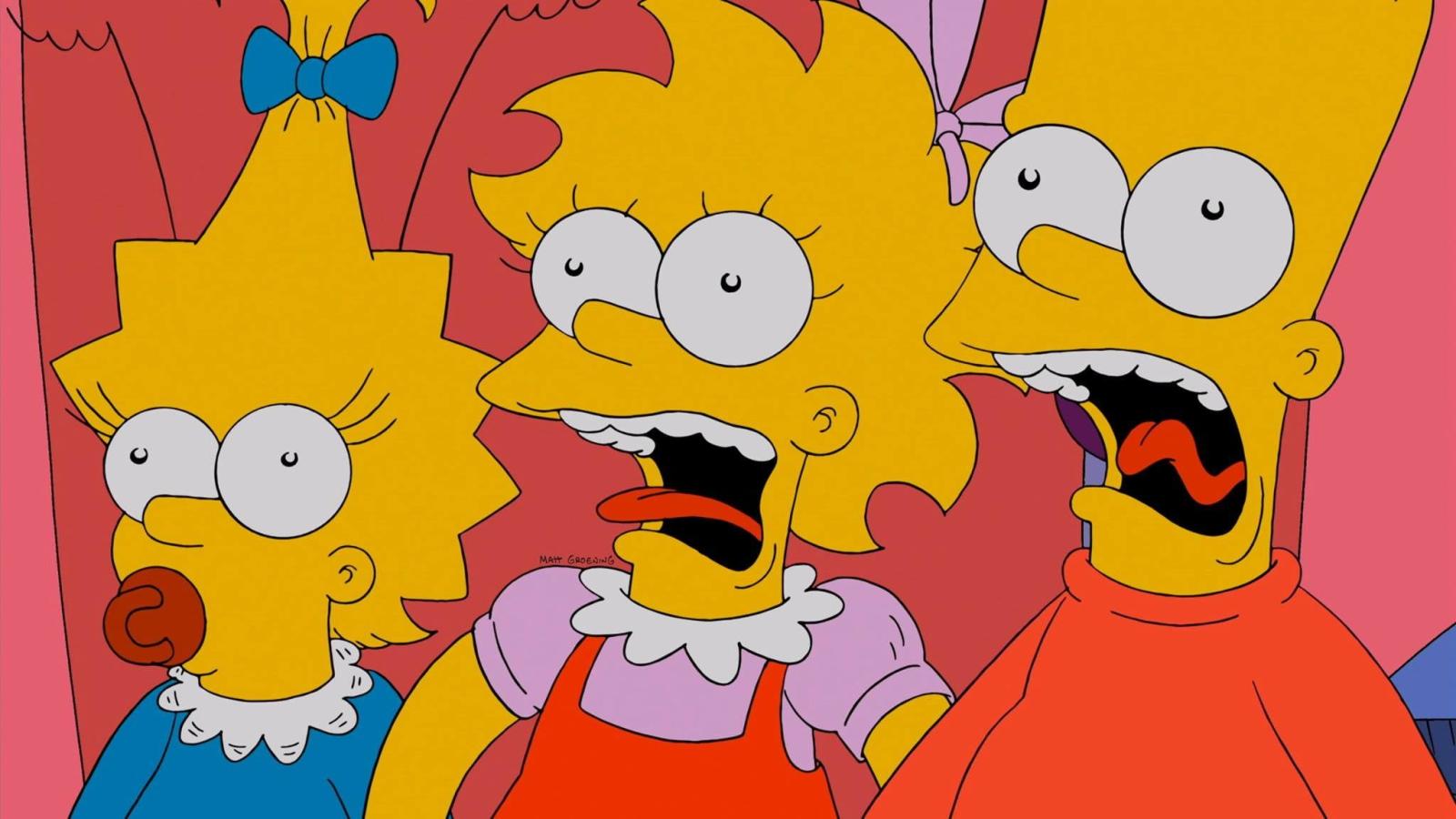 2048x1152 The Simpson digital wallpaper, The Simpsons, Lisa Simpson, Bart