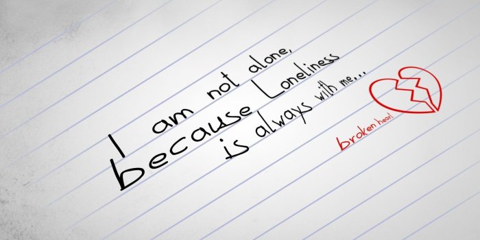 1920x1080 I am Not Alone Broken Heart Quote Wallpaper For Sad People