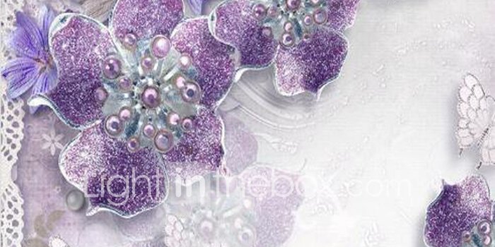 1500x1500 Purple Flash Silver Diamond Flower Custom 3D Large Wall Cover Mural  Wallpaper Fit Coffee Room Bedroom Kitchen Art Flowe