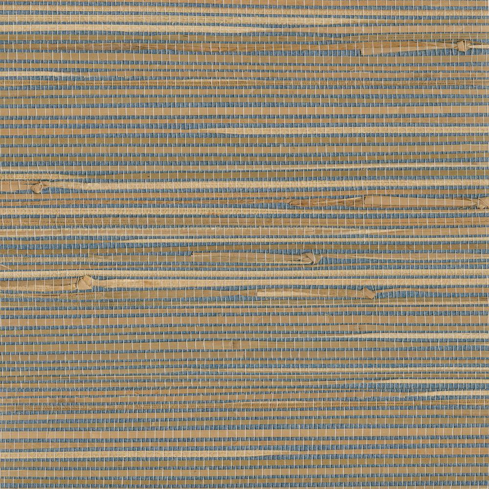 1000x1000 Jissai Mariner Blue Grasscloth Wallpaper Sample