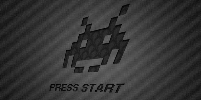1920x1080 retro game wallpaper 1080p space invaders start press wallpaper
