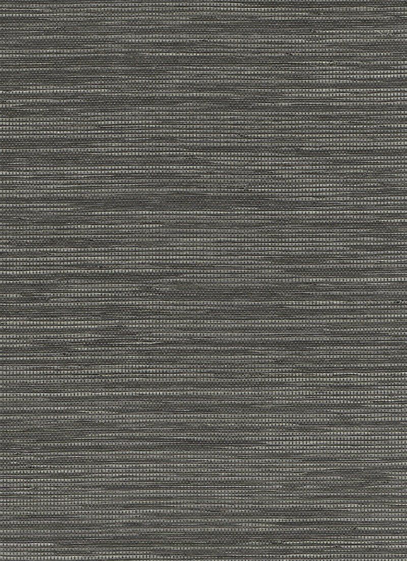 800x1103 Woven Horizon Black and Grey Grasscloth Wallpaper R2868