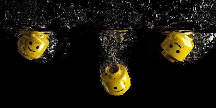 1920x1200 Submerged Lego heads wallpaper - Funny wallpapers - #22979