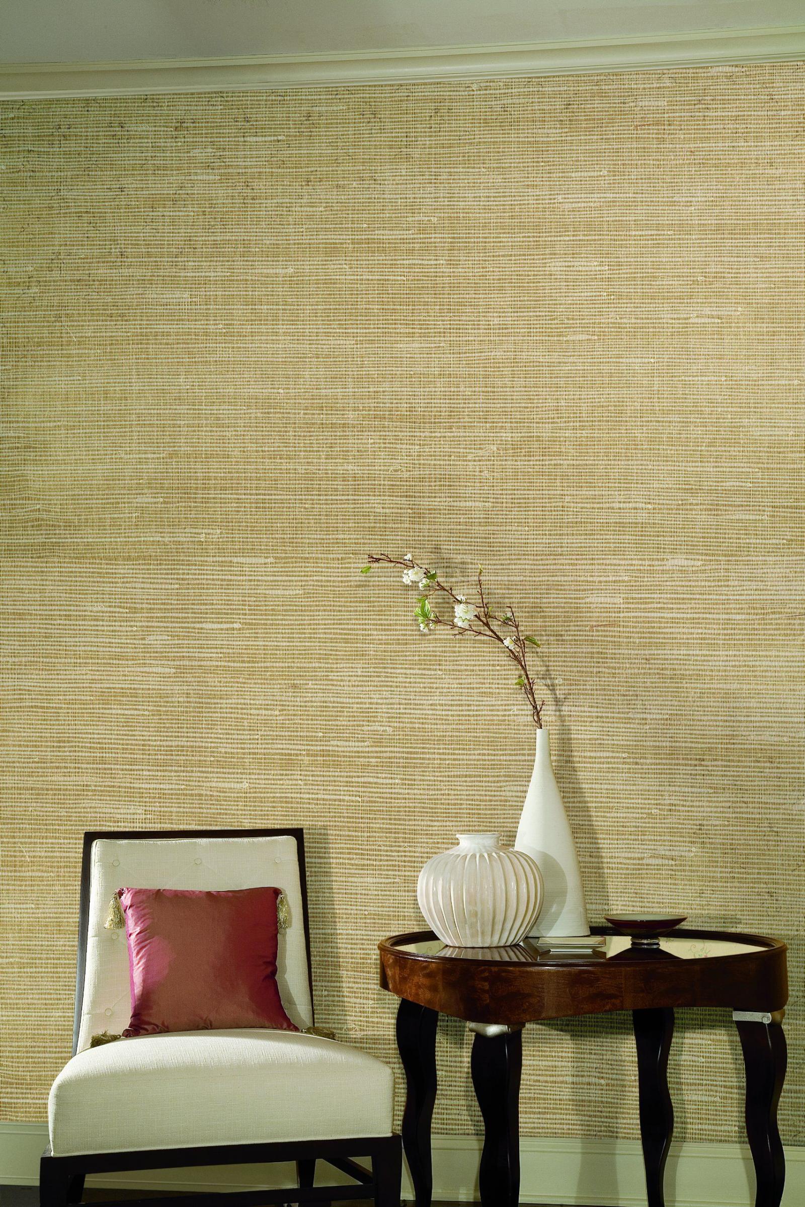1707x2560 York Wallcoverings CO2091 Candice Olson Dimensional Surfaces Metallic  Background Grasscloth Wallpaper, Gold Metallic/Jute