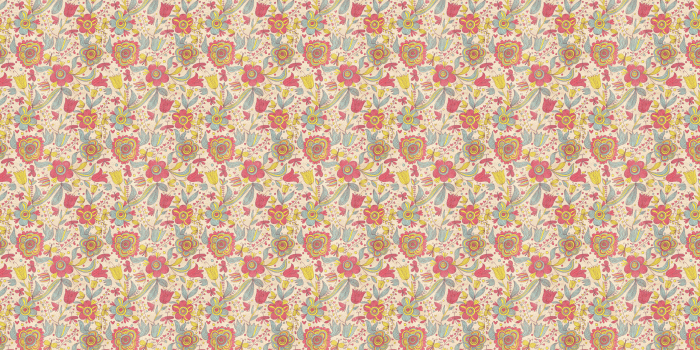 2560x1440 Retro Flowers Desktop Wallpaper