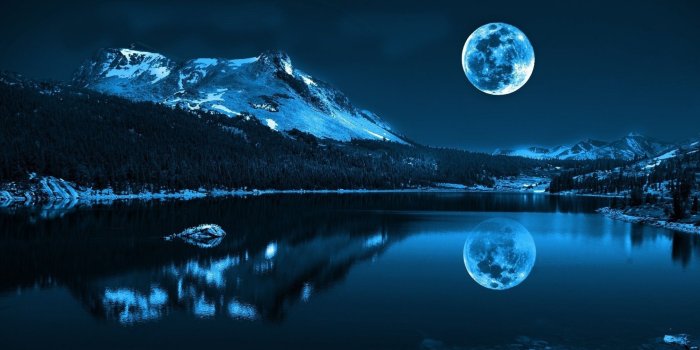 2016x1134 Image for 3D Wallpaper Of Lake And Moon Wallpaper Backgrounds HD
