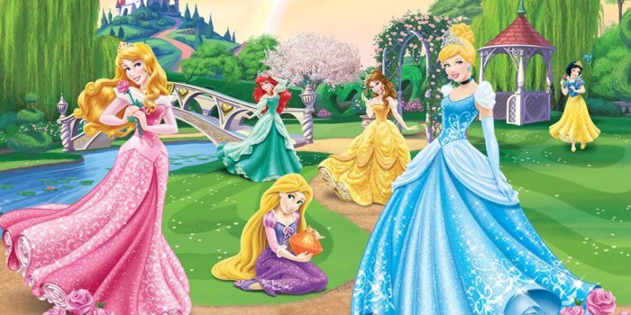 1000x1000 Disney Princess Castle Wallpaper by Walltastic: Amazon.ca: Home