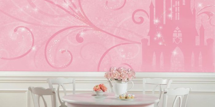 1000x1000 Disney Princess Scroll Castle XL Wallpaper Mural 10.5' x 6'