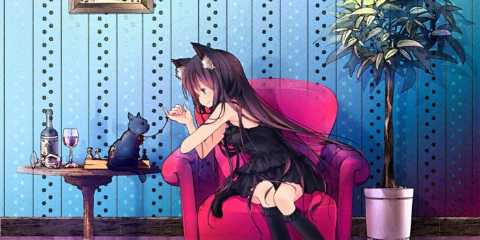 2560x1600 0134 - neko and cat live wallpaper | woodenboxlwp